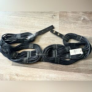 Talbots Black Woven Belt